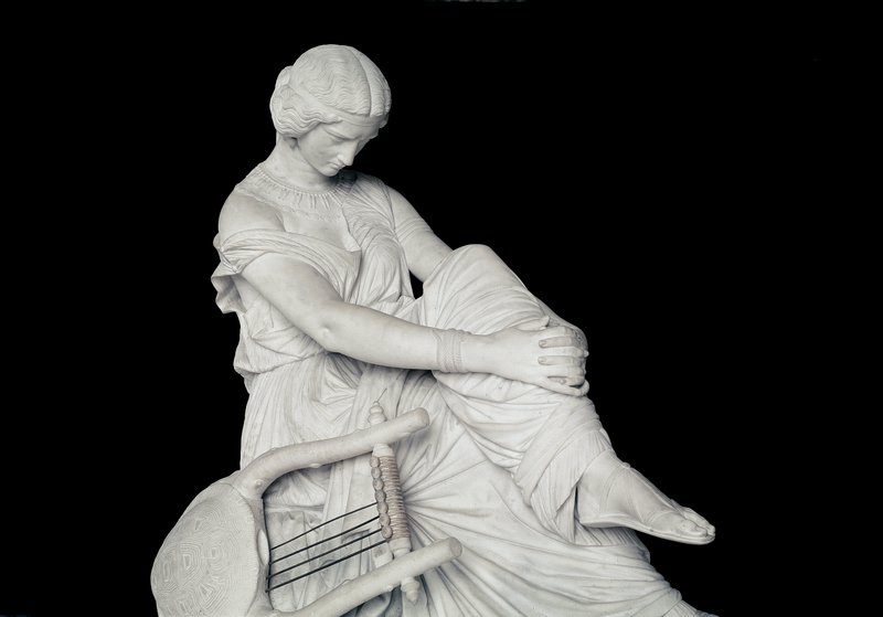 西洋美術　樹脂彫刻　ジェームズ・プラディエ　SAPPHO　C　4763A James_(1790_1852)_Pradier_-