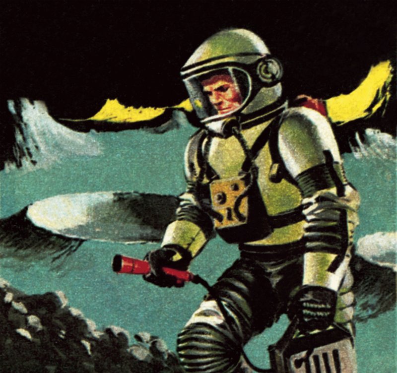 1964年に想像された月面の男 作： ジェームズ・エドウィン・マコーネル