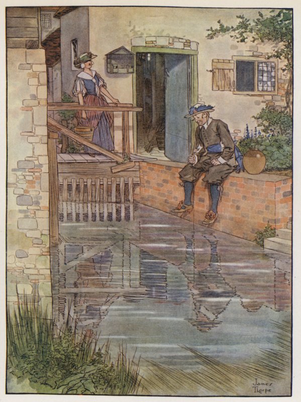 Izaak Walton による The Compleat Angler のイラスト 作： ジェームス・ソープ