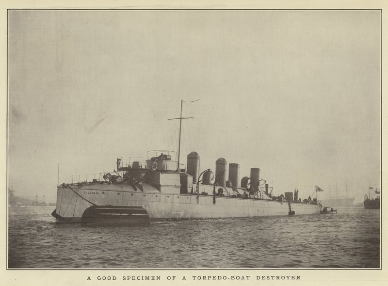 魚雷駆逐艦の優れた標本 作： 日本の写真家