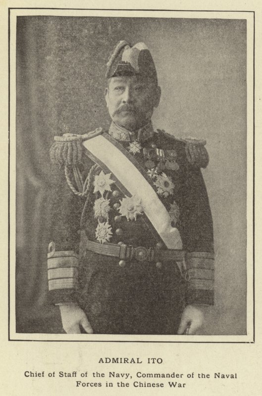 伊藤海軍大将海軍参謀総長、中華戦争海軍司令官 作： 日本の写真家