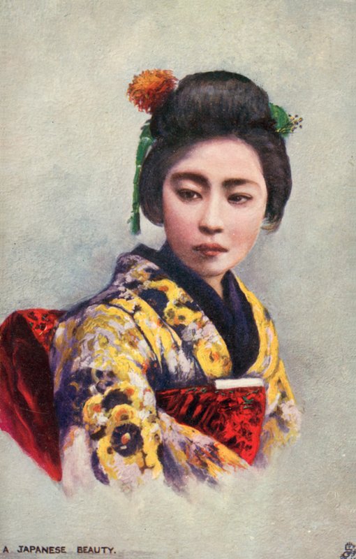 美しい日本人女性（カラー写真） 作： 日本の写真家