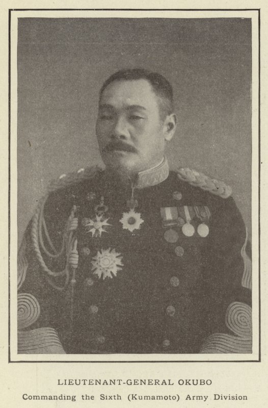 大久保中尉、第六（熊本）陸軍師団指揮 作： 日本の写真家