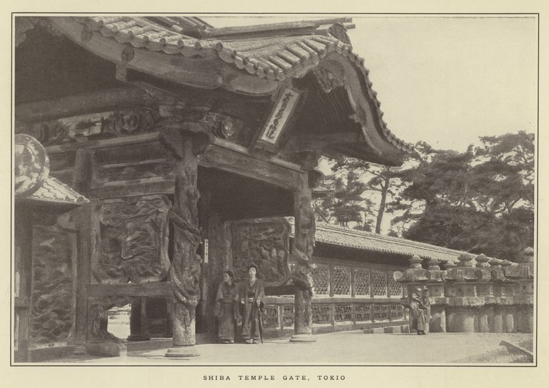 芝寺門、東京 作： 日本の写真家