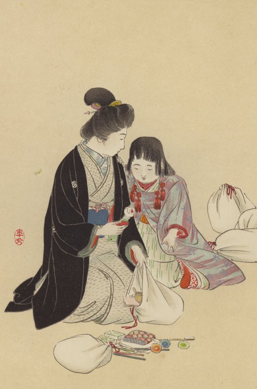 A Mother and her Girl arranging Presents to be sent to the Front (chromolitho)   1450170   ja       japanese Successfully Translated  Original: a82d3ab17853 Translat: a82d3ab17853 1459406 ja japanese Successfully Translated Original: Black woman in Costume 作： 日本語学校