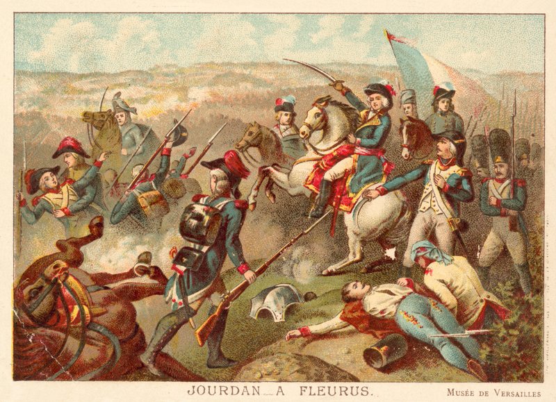 1794年のフルーラスの戦いでのジョーダン将軍（クロモリト） 作： ジャン・バプティスト・モーザイッセ
