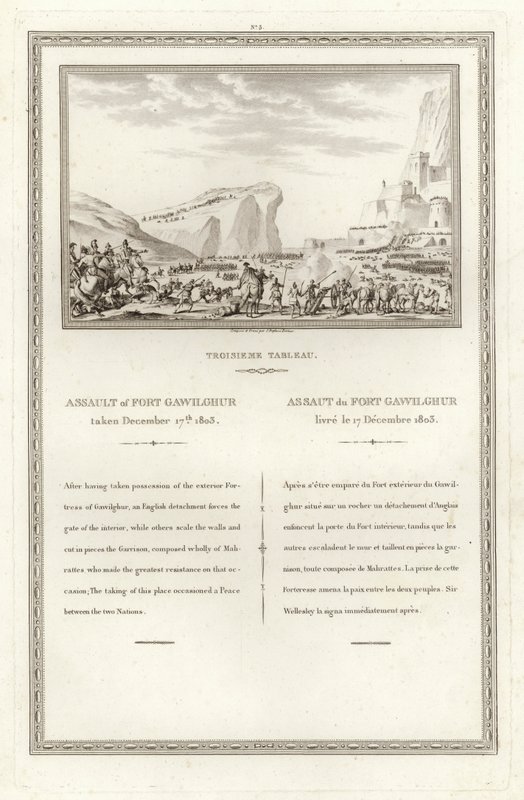 1803年12月17日撮影のフォートガウィルガーの襲撃 作： ジャン・デュプレシ・ベルトー