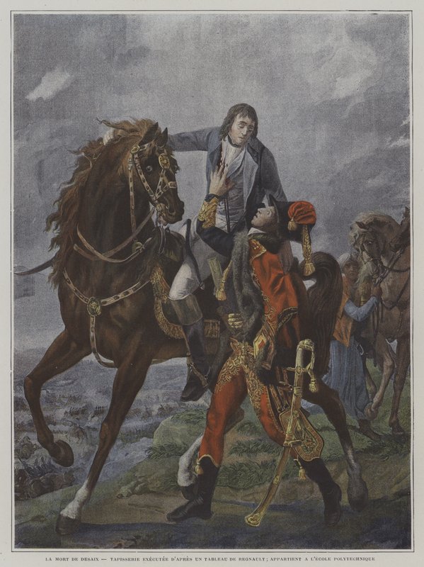 1800年のマレンゴの戦いでのデサイクス将軍の死 作： ジャン＝バプティスト・レグノー