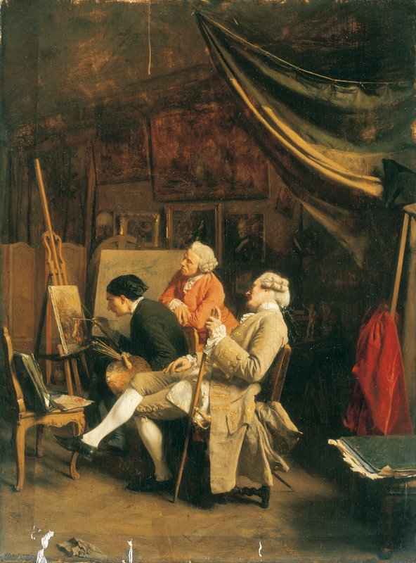 絵画　アマチュア画家 Jean_Louis_Ernest_Meissonier_-