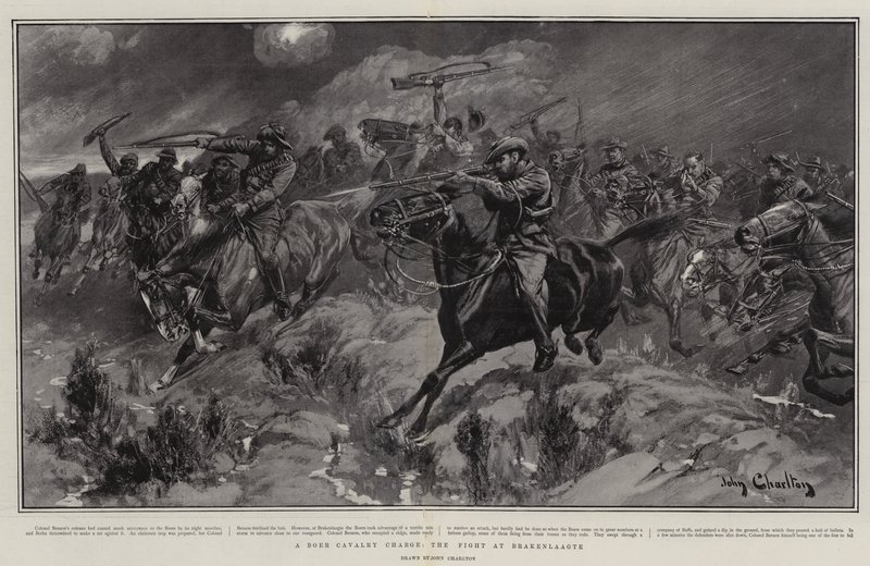 ボーア騎兵隊の突撃、ブレーケンラーグテでの戦い 作： ジョン・チャールトン