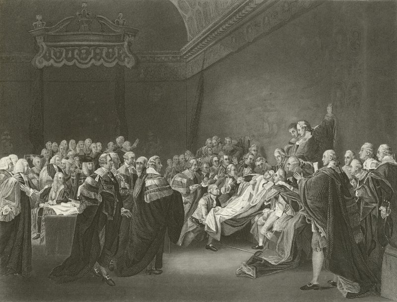 チャタム伯爵の死、1778年 作： ジョン・シングルトン・コプリー