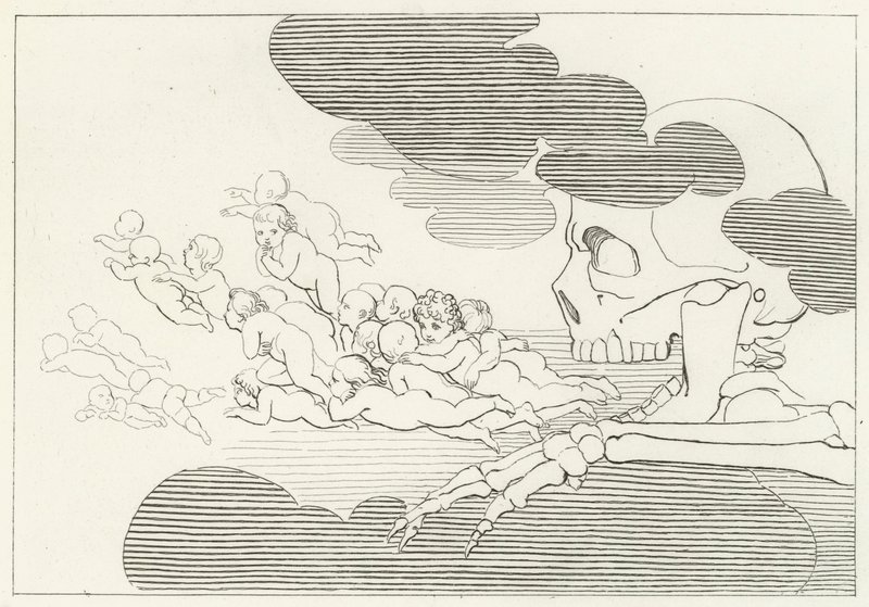 Limbo, Purgatory, Canto 7 (e.g. engraving) 作： ジョン（後）フラックスマン