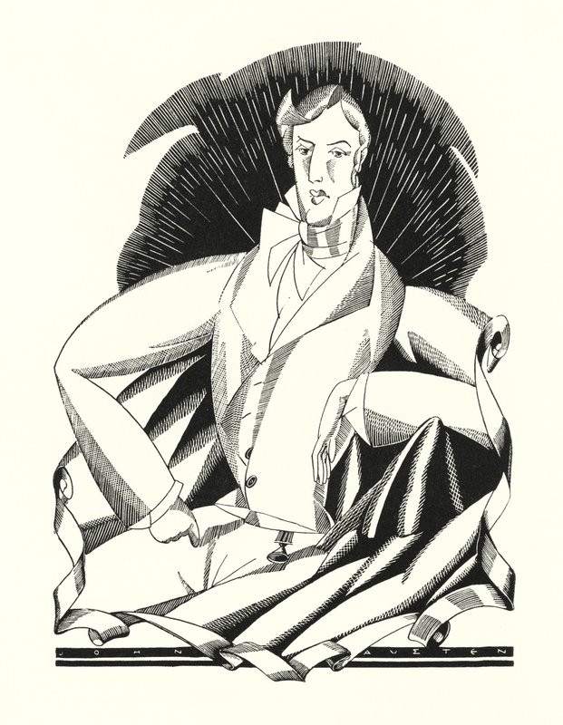 バイロン卿によるドン・ファンのイラスト (litho) 作： ジョン・オースティン
