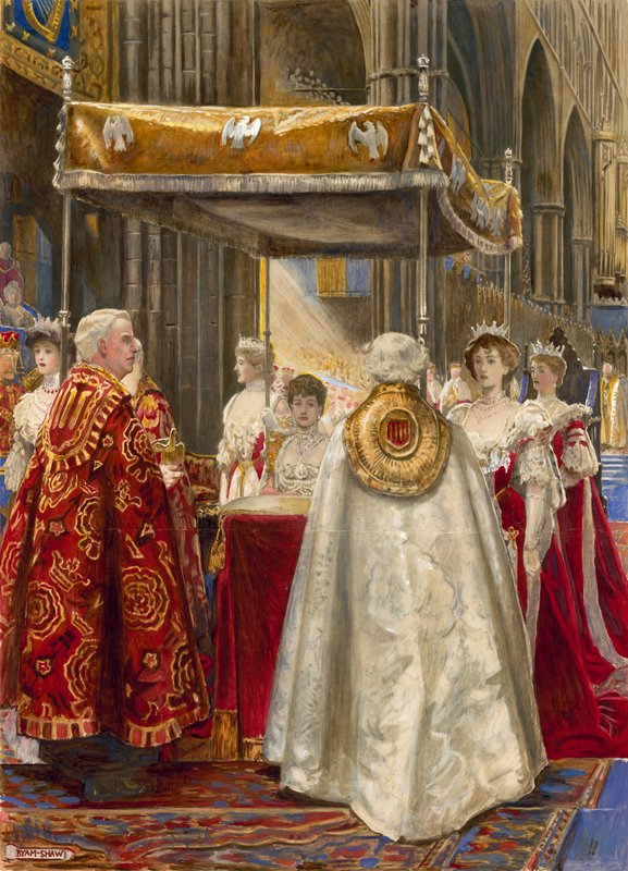エドワード7世とアレクサンドラ女王の戴冠式、1904年 作： ジョン・バイアム・リストン・ショー