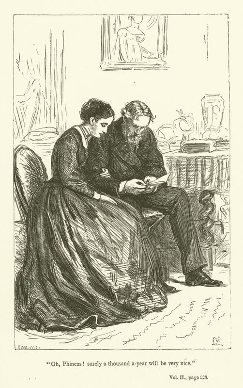Anthony TrollopeによるPhineas Finnのイラスト 作： ジョン・エバレット・ミレー