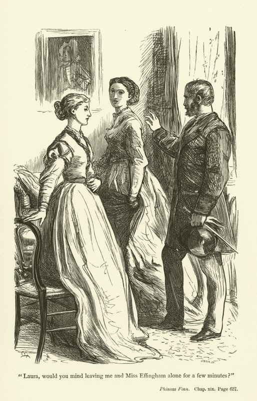 Anthony TrollopeによるPhineas Finnのイラスト 作： ジョン・エバレット・ミレー