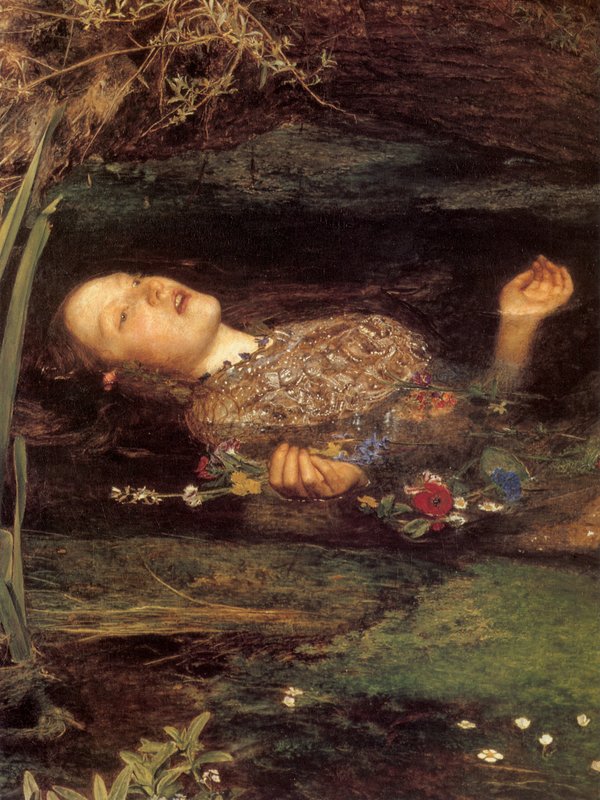 オフィーリアの影 John_Everett_Millais_- 絵画