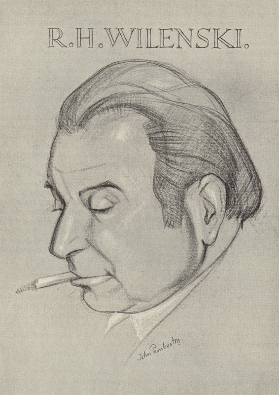 RH Wilenski、イギリスの美術評論家、作家 作： ジョン・L・ペンバートン