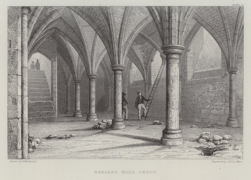 ジェラード・ホール地下室、ギルドホール、シティ・オブ・ロンドン（彫刻作品 作： ジョン・ル・クー