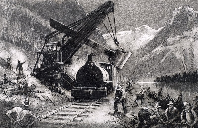 誰が言った...？この狂気のプロジェクトカナダ太平洋鉄道の建設 作： ジョン・ミラー・ワッツ