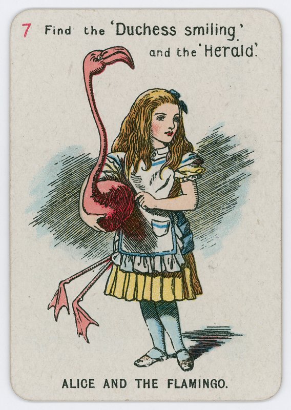 アリスとフラミンゴ | アートプリント