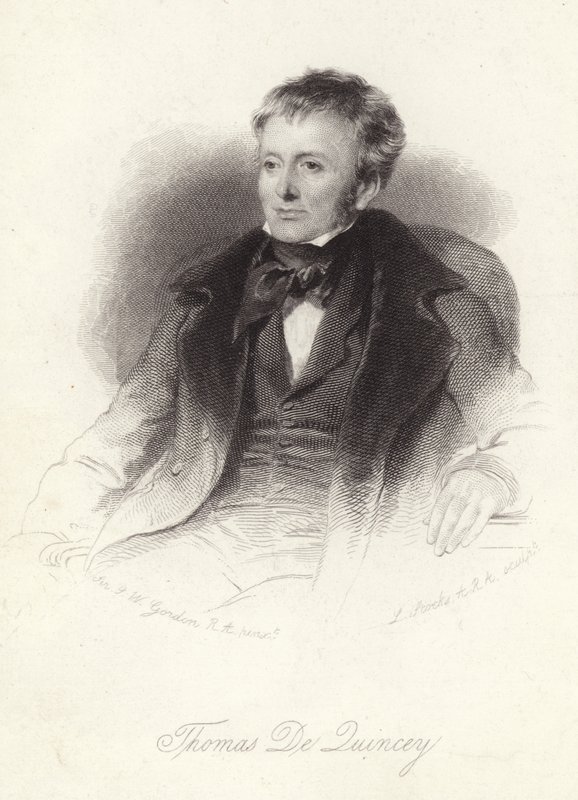 Thomas de Quincey、英語の著者 作： ジョン・ワトソン・ゴードン