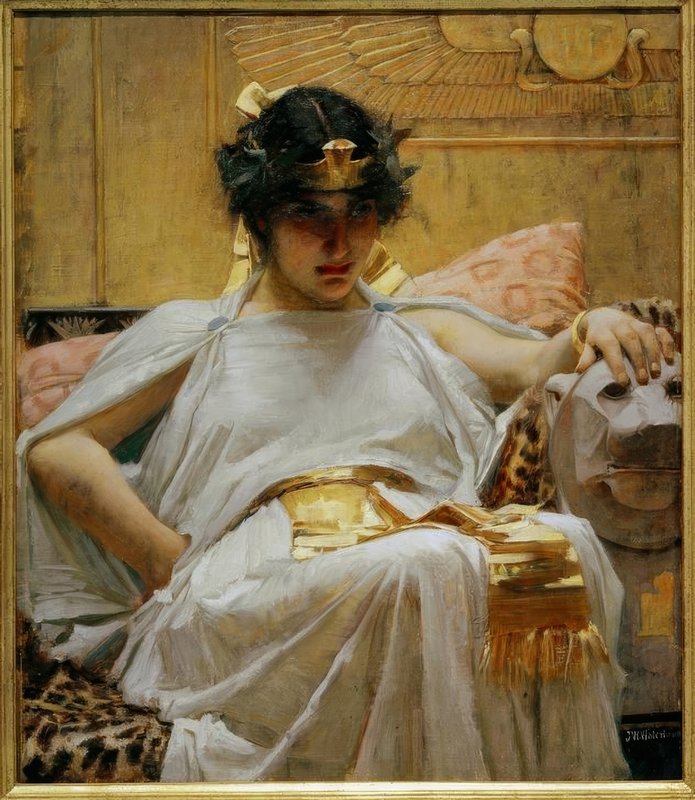 クレオパトラ John_William_Waterhouse_-
