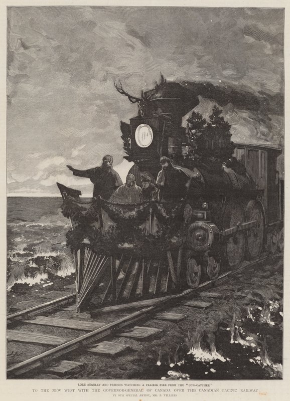 カナダ太平洋鉄道でカナダ総督と一緒に新しい西へ 作： ジョセフ・ナッシュ