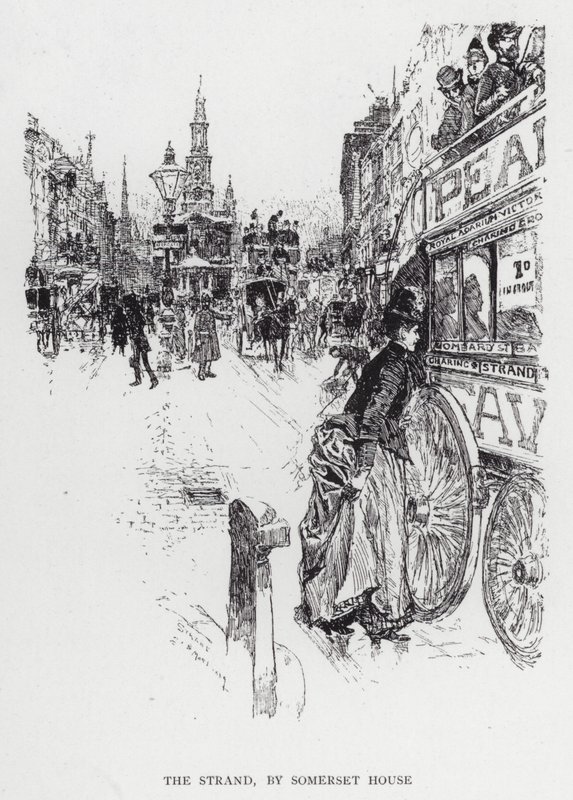 The Strand, by Somerset House (litho) 作： ジョセフ（後）ペネル