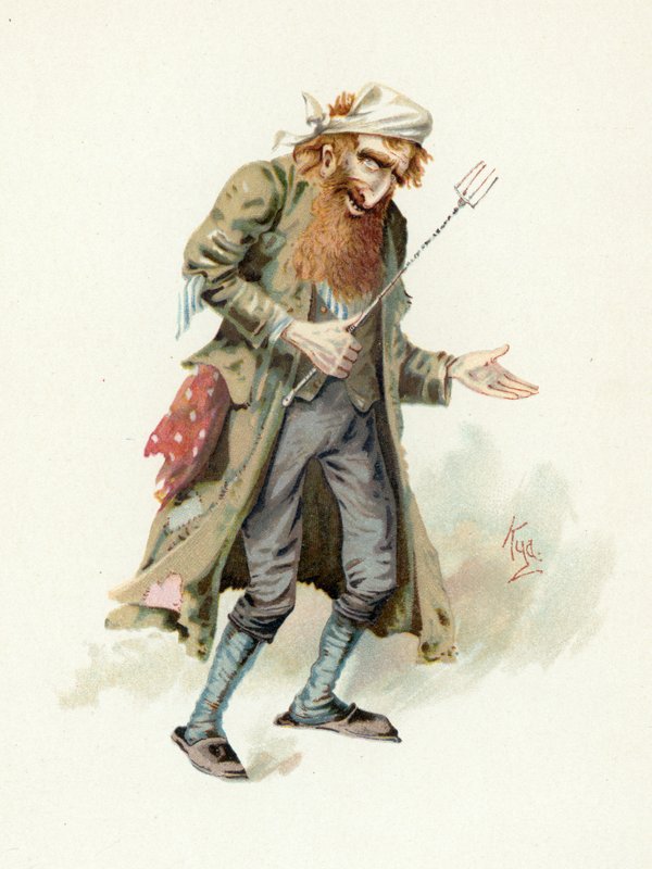 フェイジン、「チャールズ・ディケンズのキャラクタースケッチ」、1890年頃のイラスト 作： ジョセフ・クレイトン・クラーク