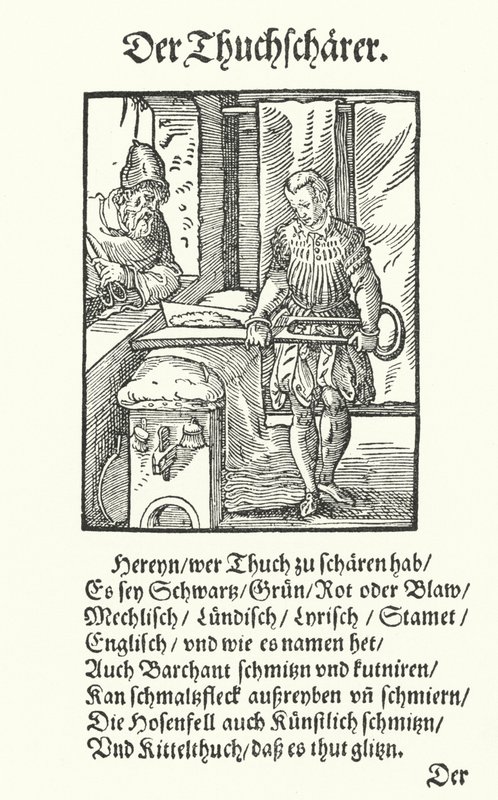 The Cloth Shearer (e.g. the engraving) 作： ジョスト（後）アンマン