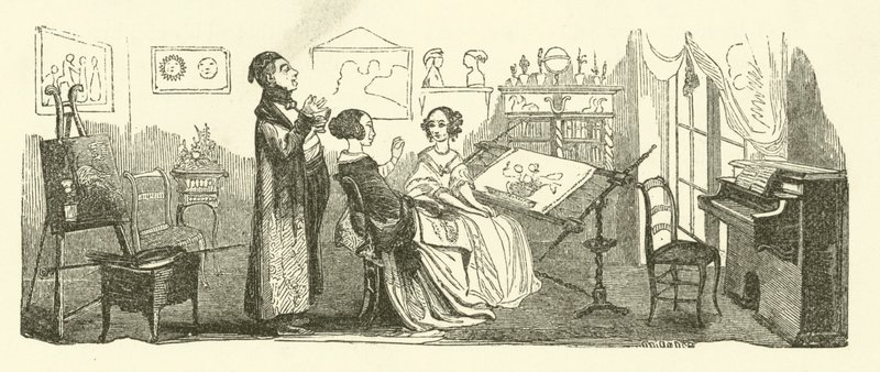 The Governess (the engraving) 作： ガニェジャックのジュールの仮名（後）ガニエット