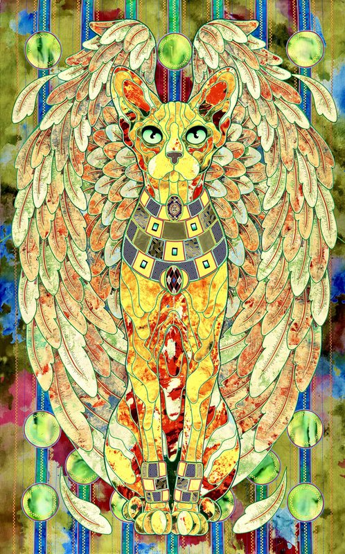 CAT WING 猫ノ翼【肉筆絵画】 Kostyantin_Malginov_-