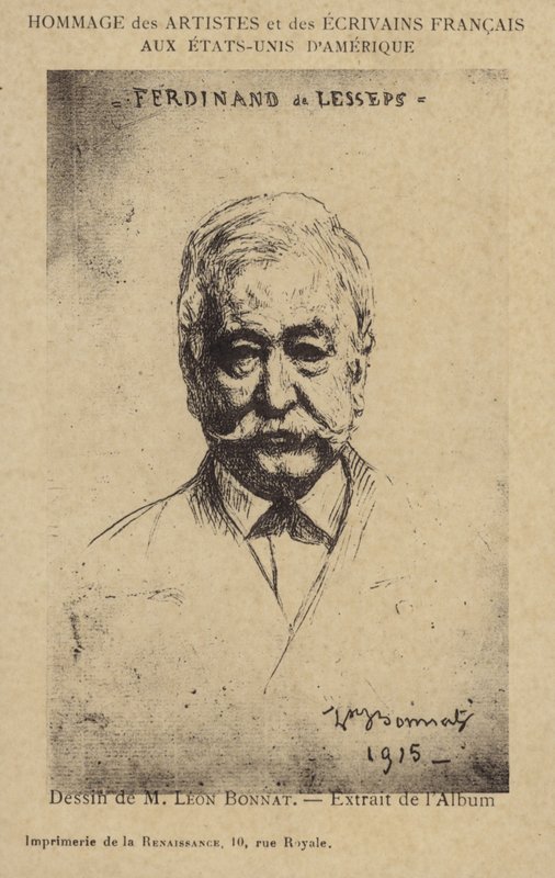 フェルディナンドドレセップス（1805-1894）、フランスの起業家、運河建設業者 作： レオン・ジョセフ・フロレンティン・ボナ