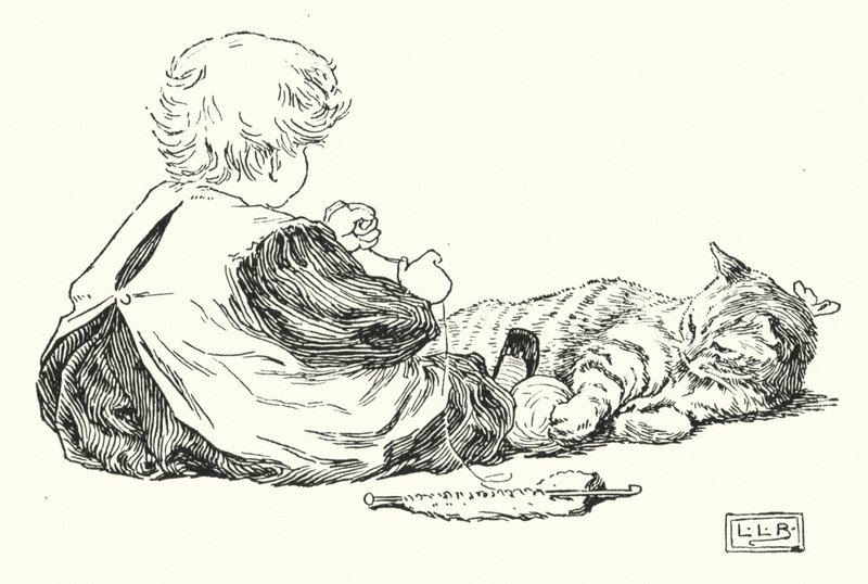 I Love little pussy, her coat is so warm (in engraving) 作： レナード・レスリー・ブルック
