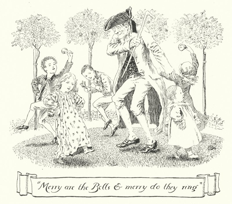 Merry are the bells, and merry would they ring (in engraving) 作： レナード・レスリー・ブルック