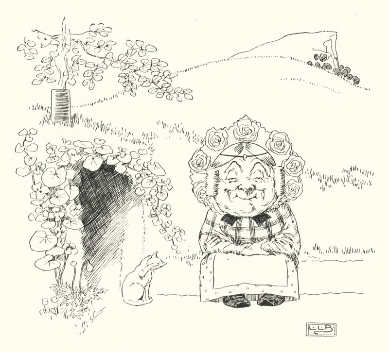 丘の下に住む老婆がいた（彫刻 作： レナード・レスリー・ブルック