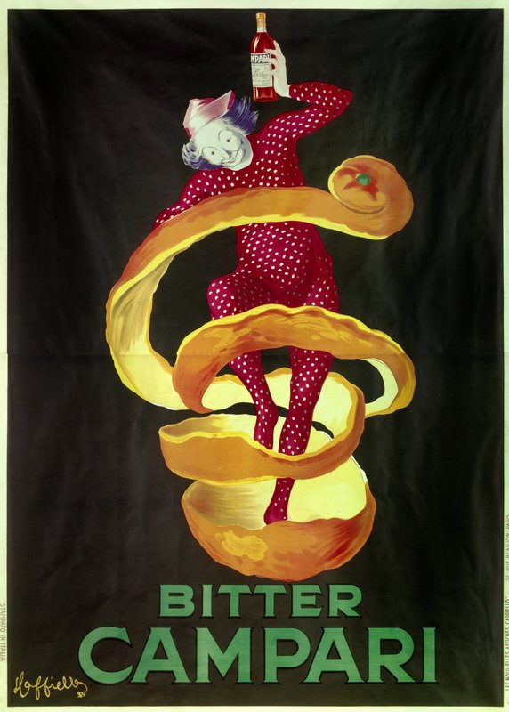 額縁付きポスター画　campari Leonetto_Cappiello_-