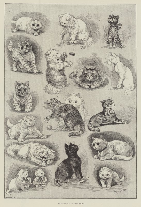 猫ショーで子猫の生活 作： ルイス・ウェイン