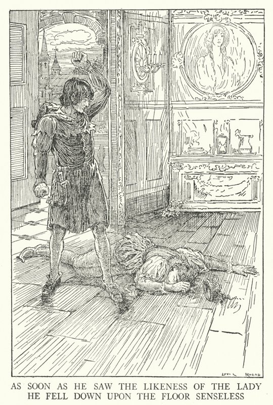 その女性の似顔絵を見た瞬間、彼は床に倒れ込んでしまいました（リットー）。 作： ルイス・ジョン・Rヘッド