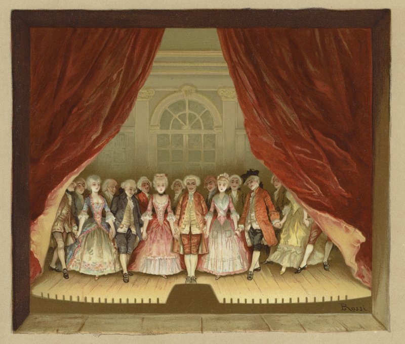 The School for Scandal（chromolitho）のイラスト 作： ルシウス・ロッシ