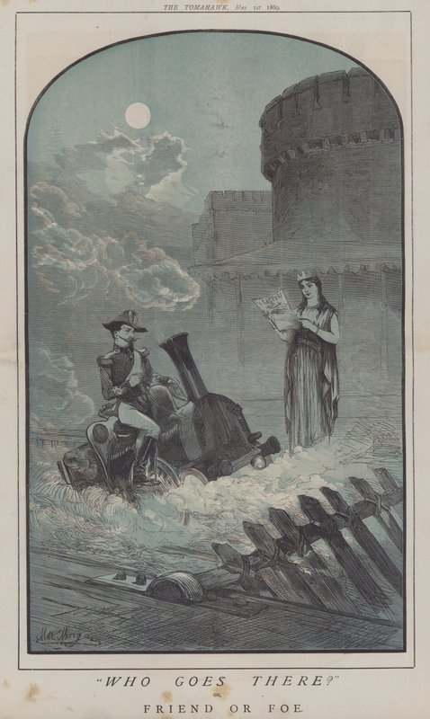 誰がそこに行くのか、あるいは、敵か味方か（カラーリトグラフ 作： マシュー 