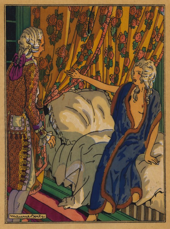 Choderlos De LaclosによるLes Liaisons Dangereusesのイラスト（カラーリソ） 作： モーリス・ベルティー