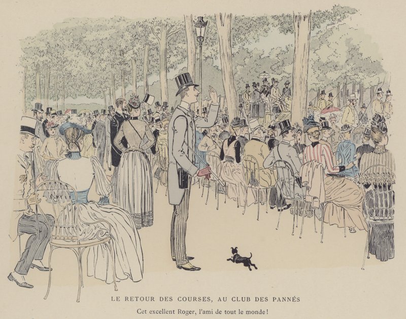 Paris Brillant」のイラスト（カラーリトグラフ 作： モーリス・チャールズ・マシュー・ボンボアザン