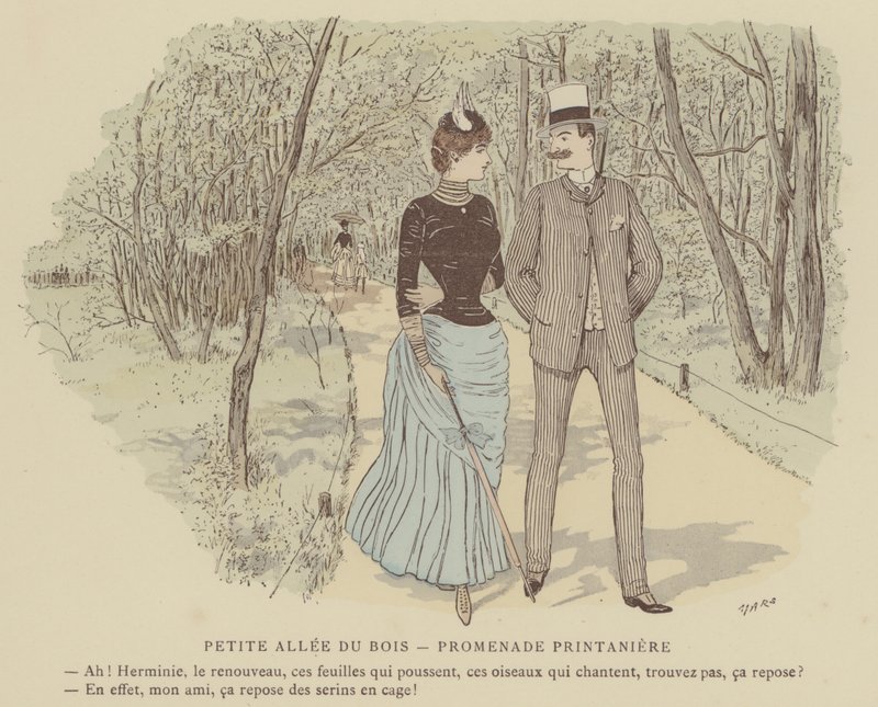 Paris Brillant」のイラスト（カラーリトグラフ 作： モーリス・チャールズ・マシュー・ボンボアザン