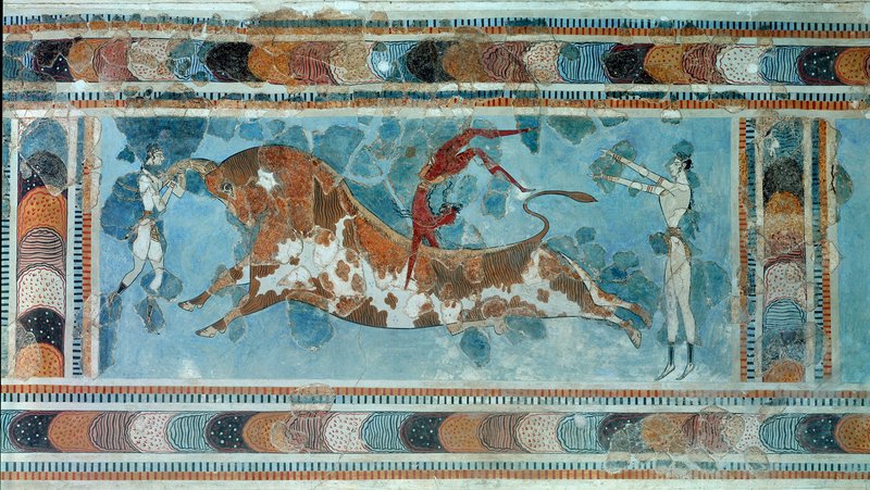 逸品　青銅製のミノア文明の雄牛　ギリシャクレタ島 　宇宙エネルギー　生と死の力 ミノア文明の