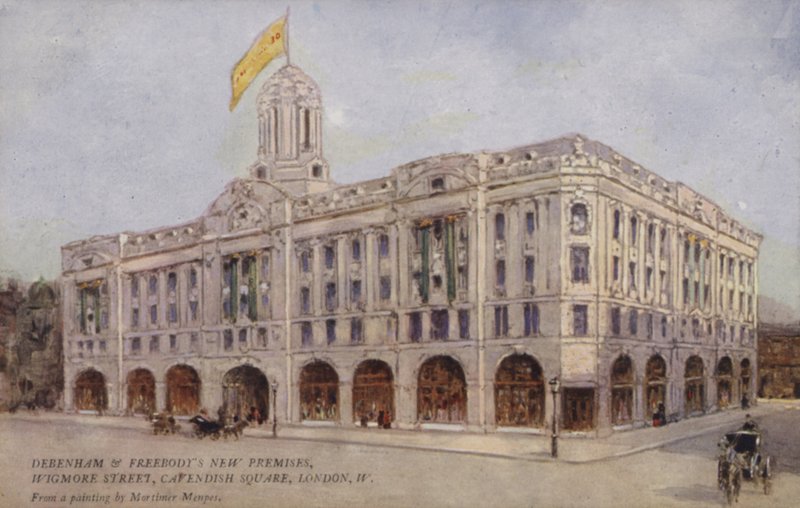 Debenham and Freebody&39;s New Premises、Wigmore Street、Cavendish Square、London、West 作： モーティマールディントンメンペス