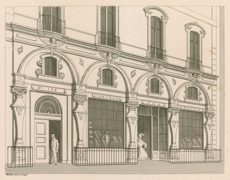 フォートナムとメイソンのショップフロント、No 182 Piccadilly、ロンドン 作： ナサニエル・ウィットック