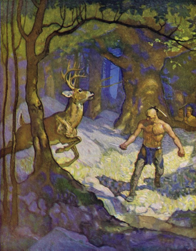 モヒカンの最後のイラスト 作： ニューウェル・コンヴァース・ワイエス