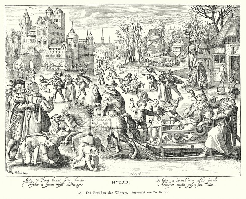 冬の喜び（銅版画） 作： Nicolaes de（後）Bruyn